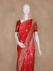 Red Butta Woven Design Banarasi Silk Saree