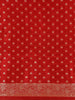 Red Butta Woven Design Banarasi Silk Saree