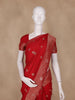 Red Butta Woven Design Banarasi Silk Saree