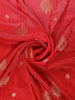 Red Butta Woven Design Banarasi Silk Saree