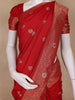 Red Butta Woven Design Banarasi Silk Saree