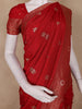 Red Butta Woven Design Banarasi Silk Saree
