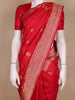 Red Butta Woven Design Pure Banarasi Saree