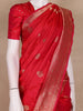 Red Butta Woven Design Pure Banarasi Saree