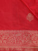 Red Butta Woven Design Pure Banarasi Saree