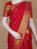 Red Butta Woven Design Pure Kanchipuram Silk Saree