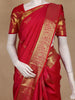Red Butta Woven Design Pure Kanchipuram Silk Saree