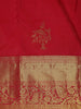 Red Butta Woven Design Pure Kanchipuram Silk Saree
