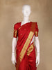 Red Butta Woven Design Pure Kanchipuram Silk Saree