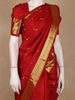Red Butta Woven Design Pure Kanchipuram Silk Saree