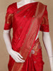 Red Butta Woven Design Semi Banarasi Silk Saree
