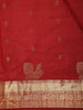 Red Butta Woven Pure Kanchipuram Silk Saree