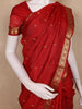 Red Butta Woven Pure Kanchipuram Silk Saree