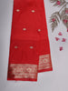 Red Butta Woven Soft Silk Saree with Zari Border