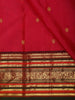 Red Butta Zari Woven Design Pure Kanchipuram Silk Saree With Contrast Varisai Pattu Border