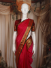 Red Butta Zari Woven Design Pure Kanchipuram Silk Saree With Contrast Varisai Pattu Border
