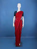Red Butterfly Printed Chiffon Saree
