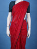Red Butterfly Printed Chiffon Saree