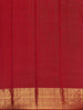 Red Checkered Woven Pure Kanchipuram Silk Saree