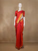 Red Checks Woven Pure Kanchipuram Silk Saree With Zari Border