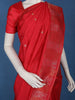 Red Circle Motif Design Semi Tussar Silk Saree