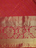 Red Diamond Butta Woven Pure Kanchipuram Silk Saree With Golden Zari Border