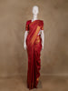 Red Diamond Butta Woven Pure Kanchipuram Silk Saree With Zari Border