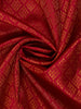 Red Diamond Butta Woven Pure Kanchipuram Silk Saree With Zari Border