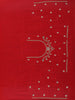 Red Embellished Design Semi Tissue Saree