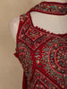 Red Embroidered Design Chiffon Palazzo Suit