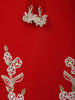 Red Embroidered Design Crepe Sharara Salwar Suit