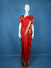 Red Floral And Paisley Woven Pure Kanchipuram Silk Saree