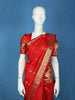 Red Floral And Paisley Woven Pure Kanchipuram Silk Saree