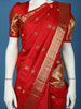 Red Floral And Paisley Woven Pure Kanchipuram Silk Saree
