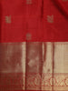 Red Floral And Paisley Woven Pure Kanchipuram Silk Saree