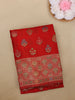 Red Floral Butta Design Georgette Saree