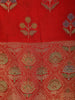Red Floral Butta Design Georgette Saree