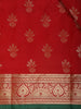 Red Floral Butta Design Semi Tissue Silk Saree