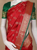 Red Floral Butta Design Semi Tissue Silk Saree