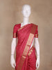 Red Floral Butta Woven Design Pure Kanchipuram Silk Saree