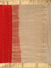 Red Floral Butta Woven Kanchipuram Silk Saree with Gold Zari Border
