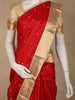 Red Floral Butta Woven Kanchipuram Silk Saree with Gold Zari Border