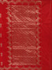Red Floral Butta  Woven Katan Banarasi Saree