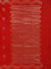 Red Floral Butta  Woven Katan Banarasi Saree