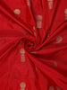 Red Floral Butta  Woven Katan Banarasi Saree