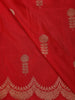 Red Floral Butta  Woven Katan Banarasi Saree