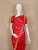Red Floral Butta  Woven Katan Banarasi Saree