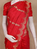 Red Floral Butta  Woven Katan Banarasi Saree