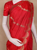 Red Floral Butta  Woven Katan Banarasi Saree