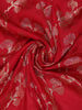 Red Floral Design Banarasi Saree